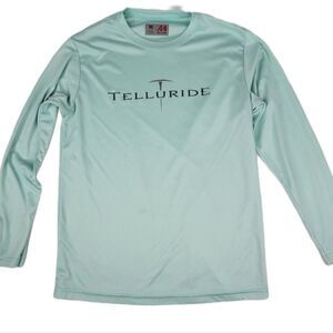 TELLURIDE mint green tech layering top M Youth / XS women's apres ski